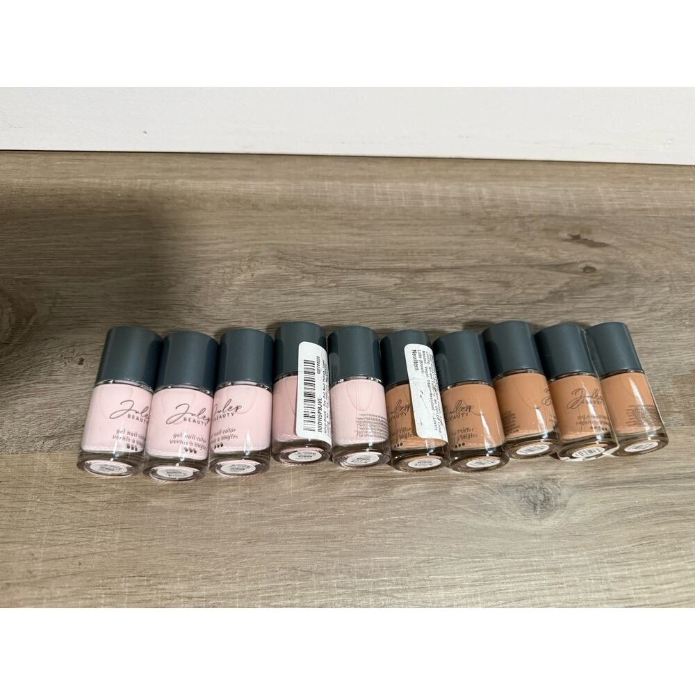 Julep Gel Nail Polish Lot Beige Pink Brown Shades 0.34 fl oz